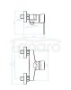 KUCHINOX - Bateria natryskowa MADERA ścienna bez zestawu natryskowego Czarna  BQM_740D